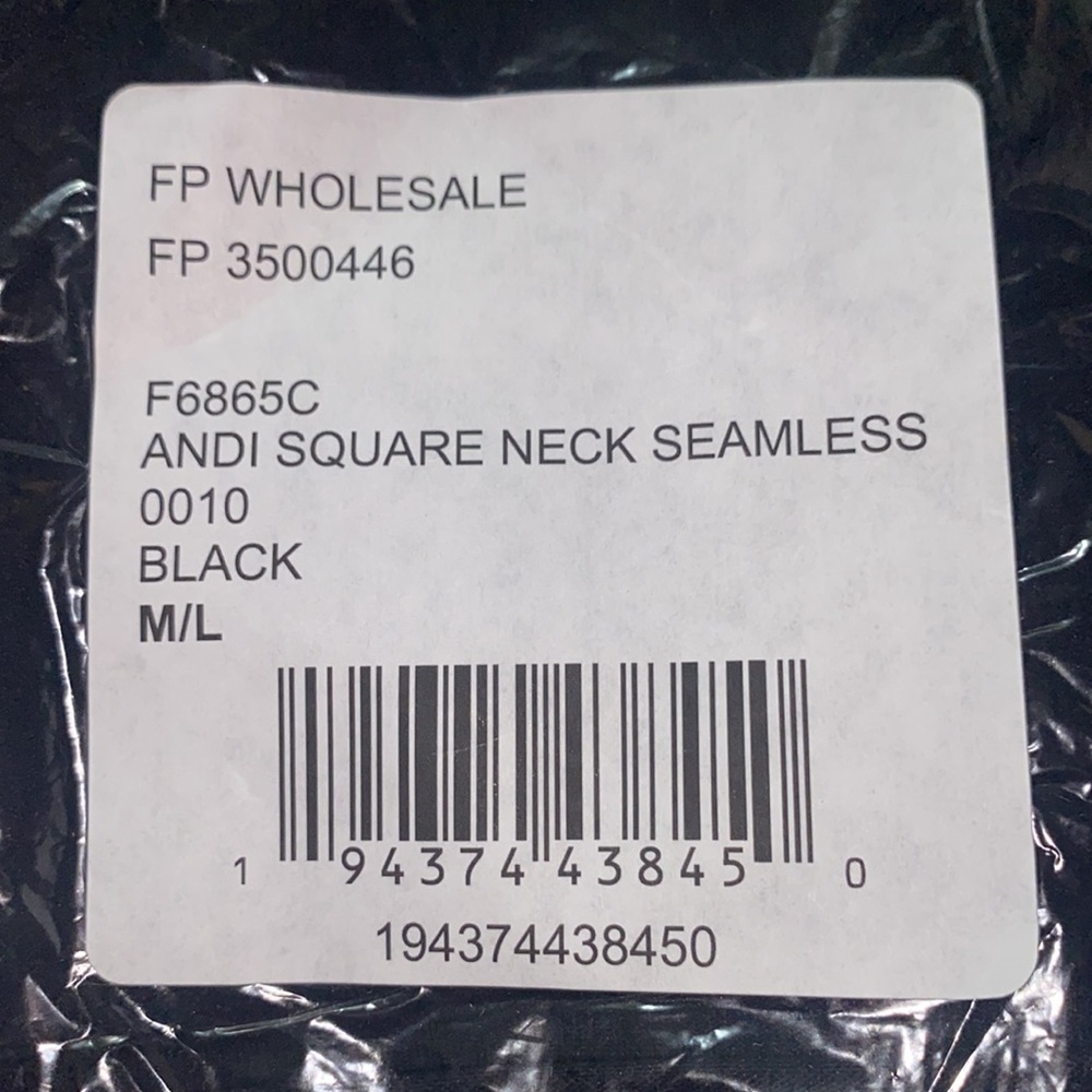 NWT Free People Andi Squareneck seamless cami - Picture 3 of 4